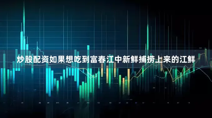 炒股配资如果想吃到富春江中新鲜捕捞上来的江鲜