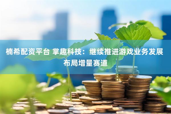 楠希配资平台 掌趣科技：继续推进游戏业务发展 布局增量赛道