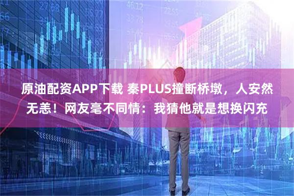 原油配资APP下载 秦PLUS撞断桥墩，人安然无恙！网友毫不同情：我猜他就是想换闪充